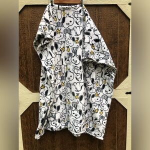 Peanuts Snoopy and Woodstock fleece blanket 50x60 in